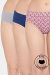 Rosaline Fleur Burst Medium Rise Full Coverage Hipster Panty (Pack of 3) - Multicolor — thumbnail 1